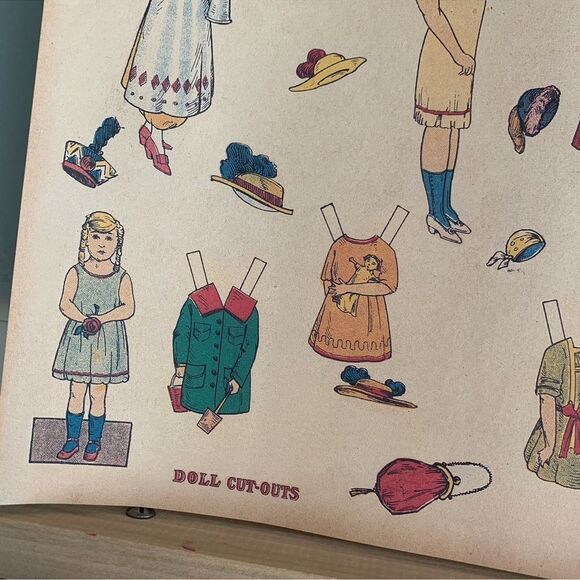 Vintage Picture of Doll-Cut-Outs 28”X20” - Picture 4 of 7